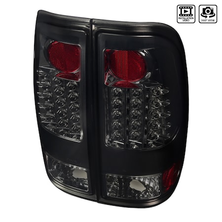 Spec-D Tuning 97-03 Ford F150 LED Tail Lights Smoke, LT-F15097GLED-TM LT-F15097GLED-TM